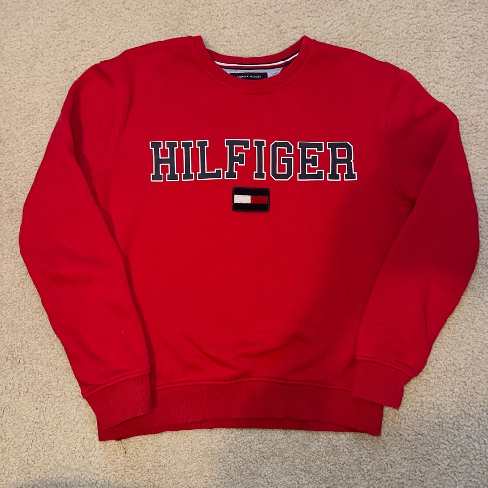 Tommy Hilfiger Red Crewneck Sweatshirt